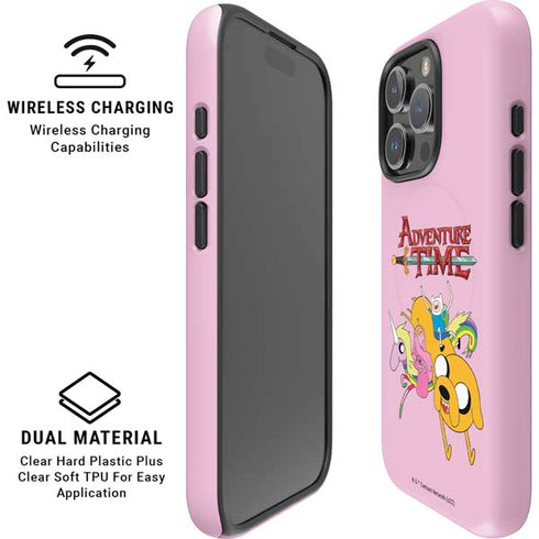 Adult Swim Adventure Time Riding in a Unicorn iPhone 16 Pro Magsafe Impact Case